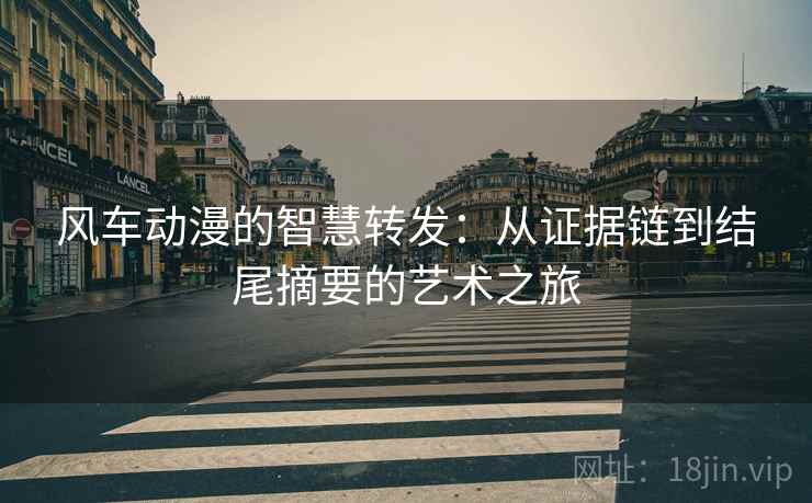 风车动漫的智慧转发：从证据链到结尾摘要的艺术之旅