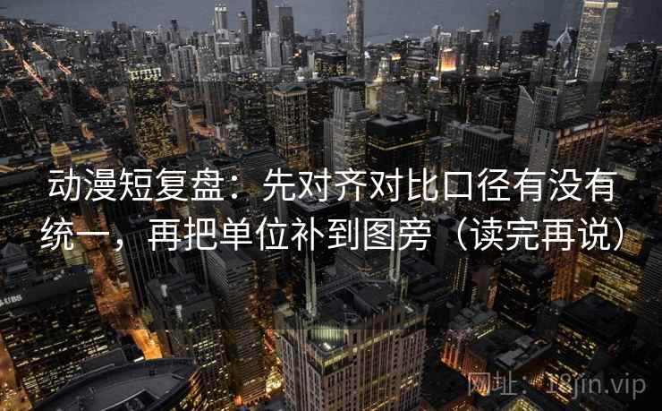 动漫短复盘：先对齐对比口径有没有统一，再把单位补到图旁（读完再说）
